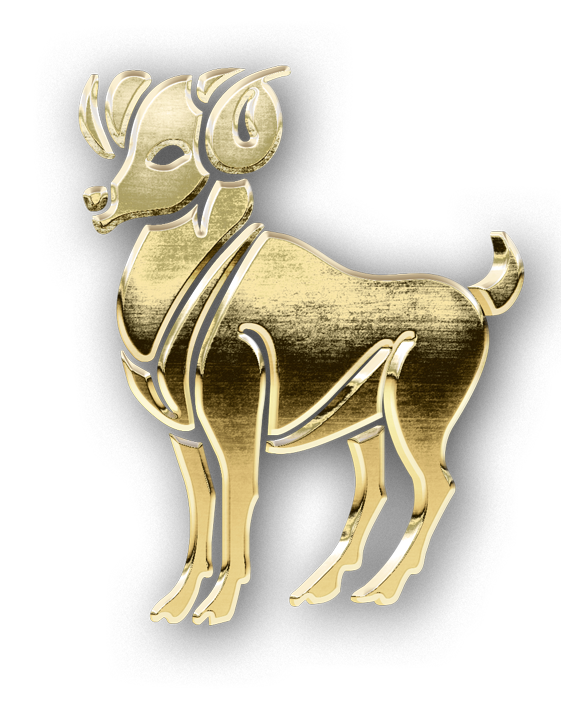 Aries golden zodiac symbol png, Aries gold symbol PNG, gold Aries PNG transparent images download